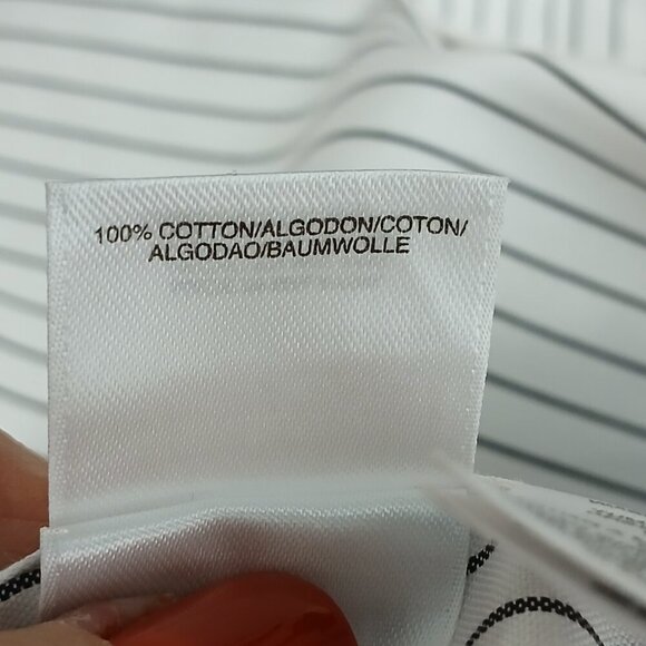 WOMENS JONES NEW YORK SIGNATURE EASY CARE BUTTON DOWN, SIZE LARGE - Picture 4 of 8